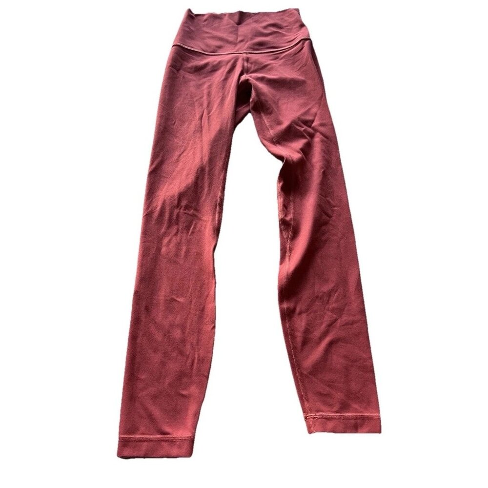 LULULEMON Align Chianti Red Rust Women’s Size 2 Gym Yoga Pants Activewear
